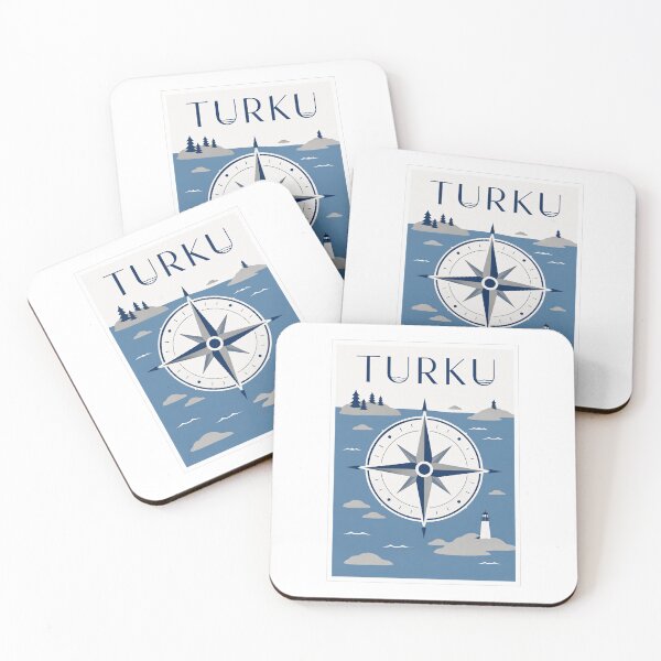 Item preview, Turku Compass Rose Travel Poster designed and sold by Beyond Destinations.