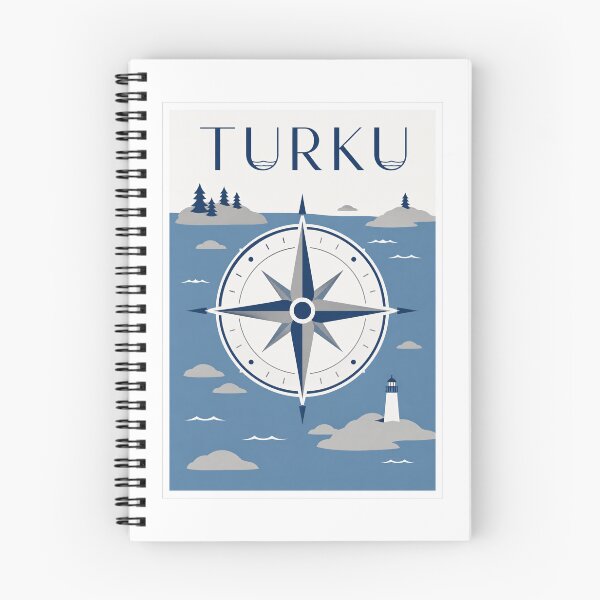 Item preview, Turku Compass Rose Travel Poster designed and sold by Beyond Destinations.
