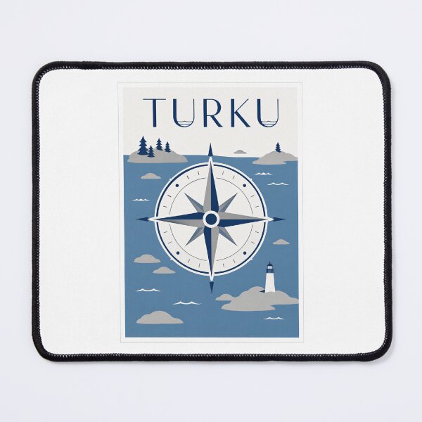 Item preview, Turku Compass Rose Travel Poster designed and sold by Beyond Destinations.