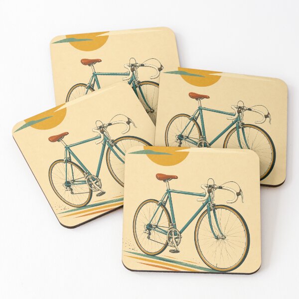 Item preview, El paseo — Bicicleta individual/ amarilla designed and sold by WanderEastArt.