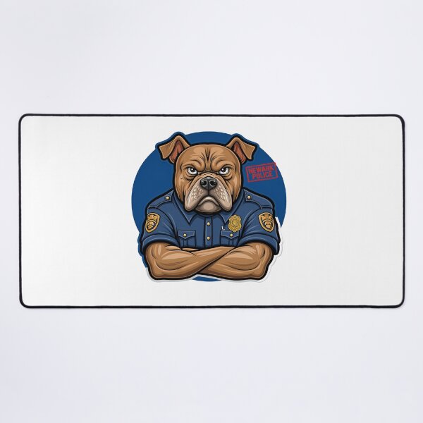 Item preview, Newark Police Bulldog Officer T-Shirt, K9 Unit Gift, Police Department Graphic Tee designed and sold by pawsome purrfect.
