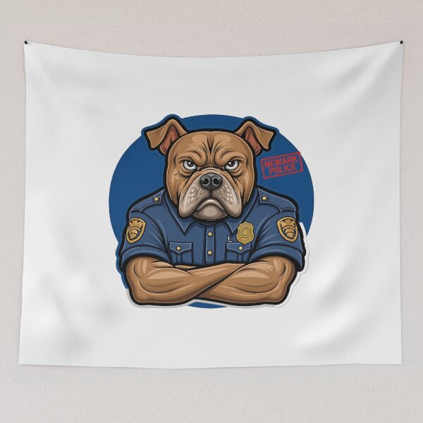 Item preview, Newark Police Bulldog Officer T-Shirt, K9 Unit Gift, Police Department Graphic Tee designed and sold by pawsome purrfect.