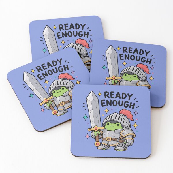 Item preview, Ready Enough Knight Frog Sticker designed and sold by MonkiFlipp.