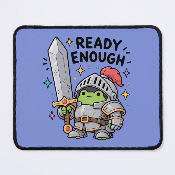 Item preview, Ready Enough Knight Frog Sticker designed and sold by MonkiFlipp.