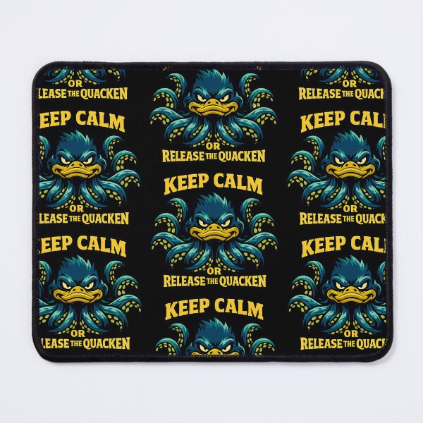 Item preview, Keep Calm Or Release The Quacken Funny Duck Monster Design designed and sold by TeeTimeTreasure.