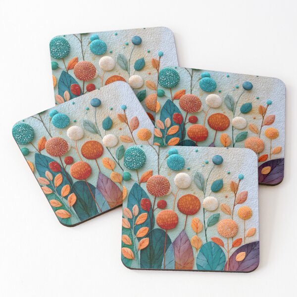 Item preview, Abstract Autumn Botanical Garden – Modern Scandinavian Nature Art designed and sold by KAM-KAM-STORE.