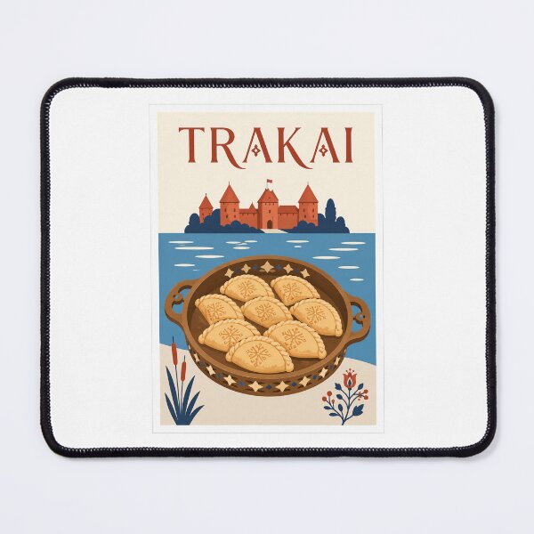 Item preview, Trakai Traditional Kibinai Travel Poster designed and sold by Beyond Destinations.