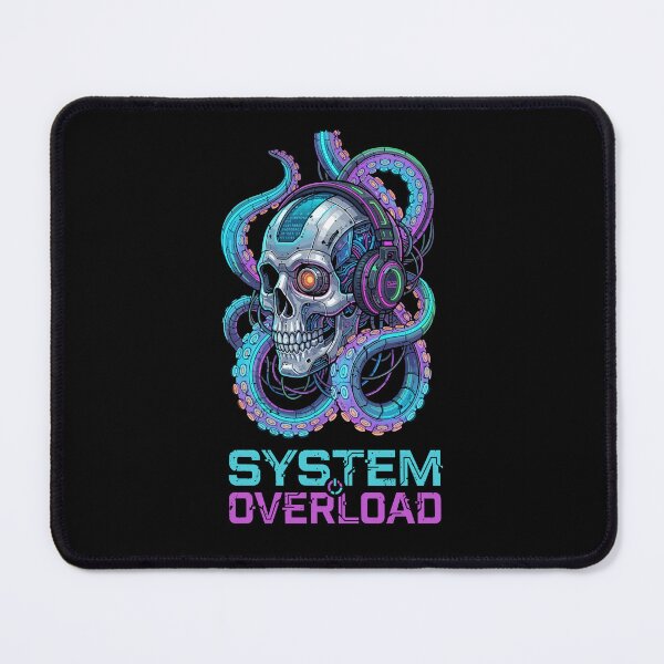 Item preview, Cyberpunk Skull System Overload Techno Rave designed and sold by crouchingpixel.
