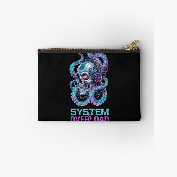 Item preview, Cyberpunk Skull System Overload Techno Rave designed and sold by crouchingpixel.
