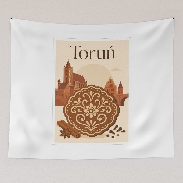 Item preview, Toruń Traditional Gingerbread Travel Poster designed and sold by Beyond Destinations.
