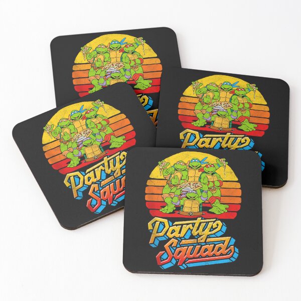 Item preview, Party Squad! TMNT Vintage 80s Pizza Friends Distressed Tank Top designed and sold by KorulaxTor.