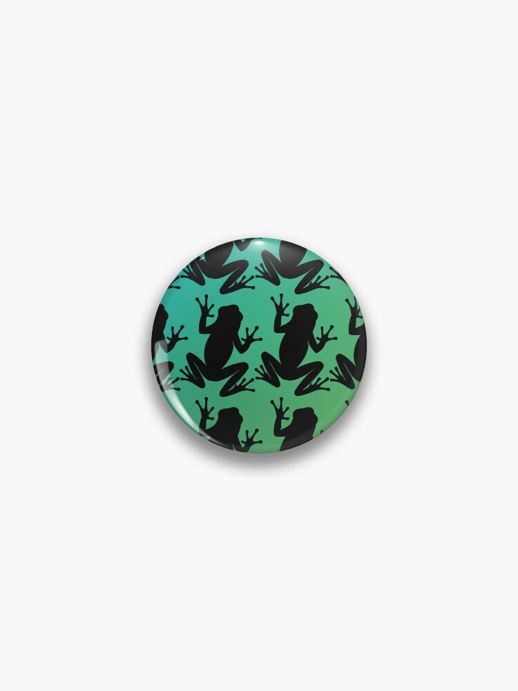 Thumbnail 1 of 3, Pin, Frog Pattern designed and sold by GeoGoose.