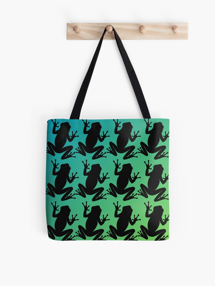 Thumbnail 1 of 2, Tote Bag, Frog Pattern designed and sold by GeoGoose.