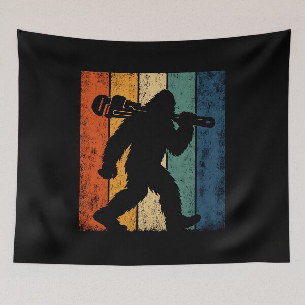 Item preview, Bigfoot Plumber Retro designed and sold by CelidaBonde.