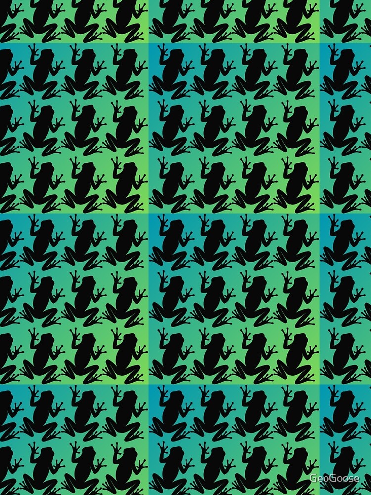 Thumbnail 5 of 5, A-Line Dress, Frog Pattern designed and sold by GeoGoose.
