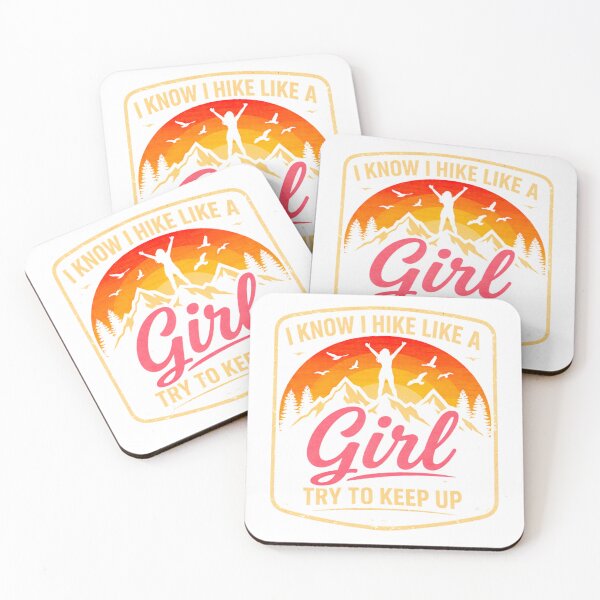 Item preview, I Know I Hike Like A Girl Try To Keep Up Shirt - Funny Hiking Girl T-Shirt designed and sold by GabeMountainArt.