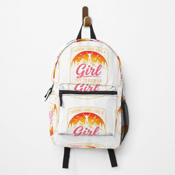 Item preview, I Know I Hike Like A Girl Try To Keep Up Shirt - Funny Hiking Girl T-Shirt designed and sold by GabeMountainArt.