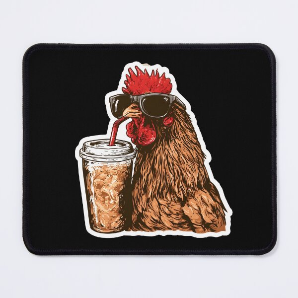 Item preview, Iced Coffee Hen, Funny Gifts For Coffee Lovers designed and sold by Lina Caro.