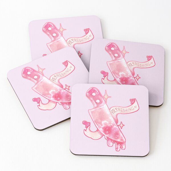 Item preview, Pink cute REFRESHING gummy knife designed and sold by KlutzyGutsi.