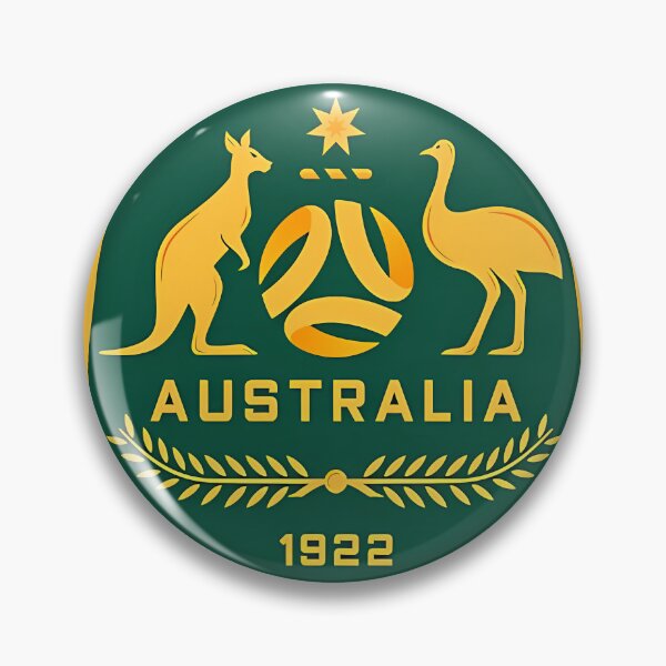 Item preview, Aussie Soccer - Socceroos - 'CARN U 'ROOS!' Australia 1922 designed and sold by ChromeStreet.