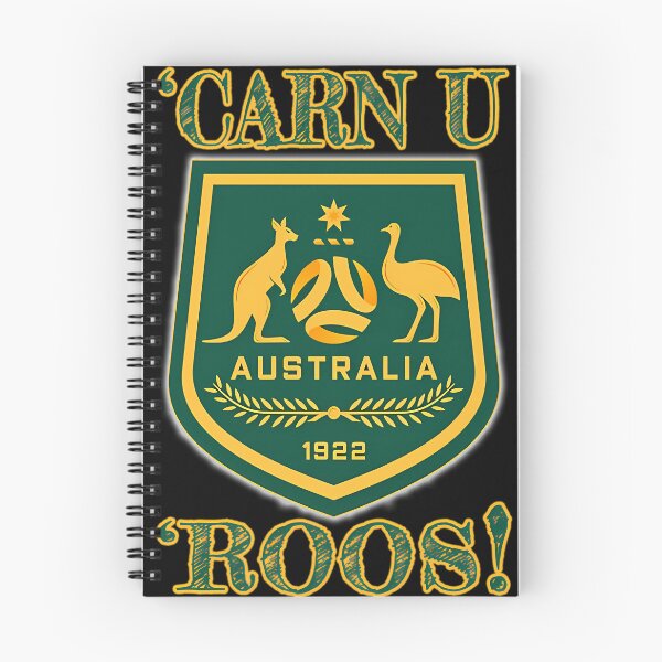 Item preview, Aussie Soccer - Socceroos - 'CARN U 'ROOS!' Australia 1922 designed and sold by ChromeStreet.