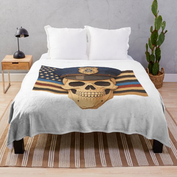 Item preview, Newark Police Skull American Flag T-Shirt, Police Veteran Gift, Tactical Law Enforcement Graphic Tee designed and sold by pawsome purrfect.