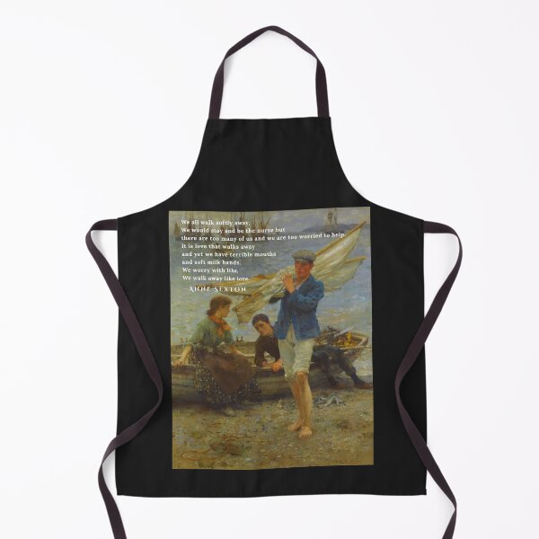 Item preview, Anne Sexton quote: We all walk softly away. We would stay and be the nurse but there are too many of us and we are too worried to help. designed and sold by artbleed.