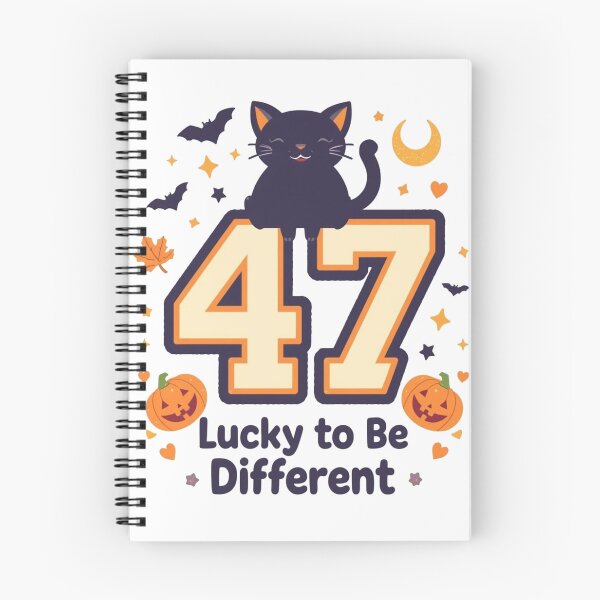 Item preview, Lucky to Be Different | Black Cat & 47 Chromosomes | Down Syndrome Halloween Design designed and sold by Cartoon art with a purpose ❤️ Supporting Althea’s friends .