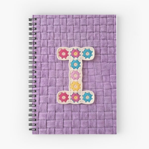 Item preview, Granny Square Letter I Floral Crochet Lavender designed and sold by LuisWorks.