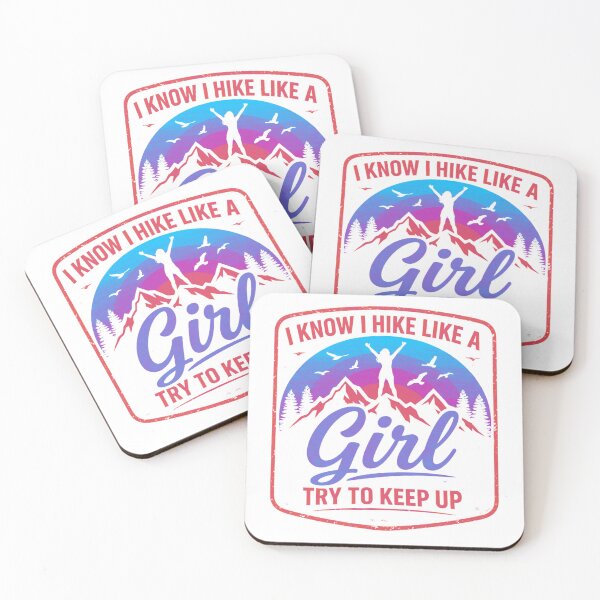 Item preview, I Know I Hike Like A Girl Try To Keep Up Shirt - Funny Hiking Girl T-Shirt designed and sold by GabeMountainArt.