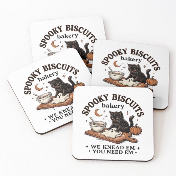 Item preview, Spooky Biscuits Bakery Cute Black Cat Baking Ghost Halloween designed and sold by raedattia.