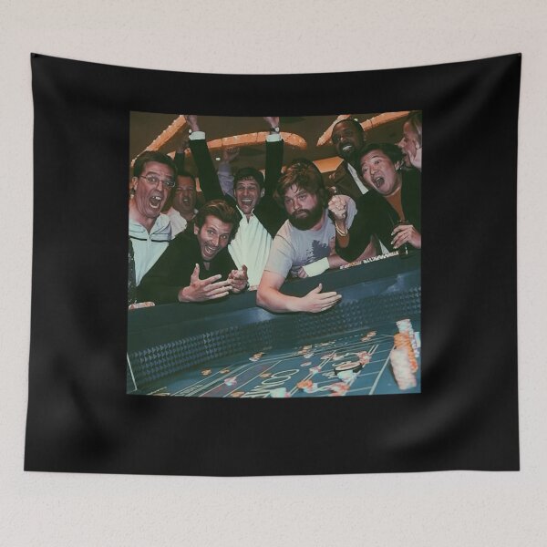 Item preview, The Hangover Playing Craps Vegas Meme designed and sold by AnalogAnxiety.