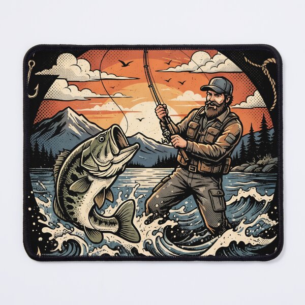 Item preview, Bass Fishing Born To Fish Forced To Work designed and sold by Gabriela Mihai.