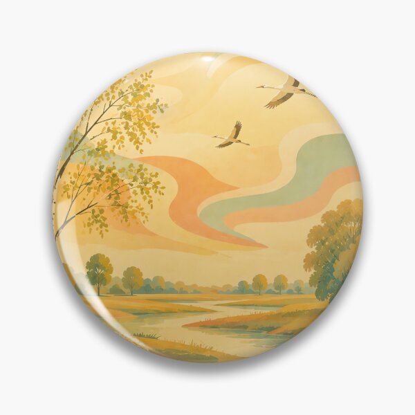 Item preview, Wetland Dreams - River Landscape designed and sold by WanderEastArt.