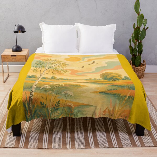 Item preview, Wetland Dreams - River Landscape designed and sold by WanderEastArt.