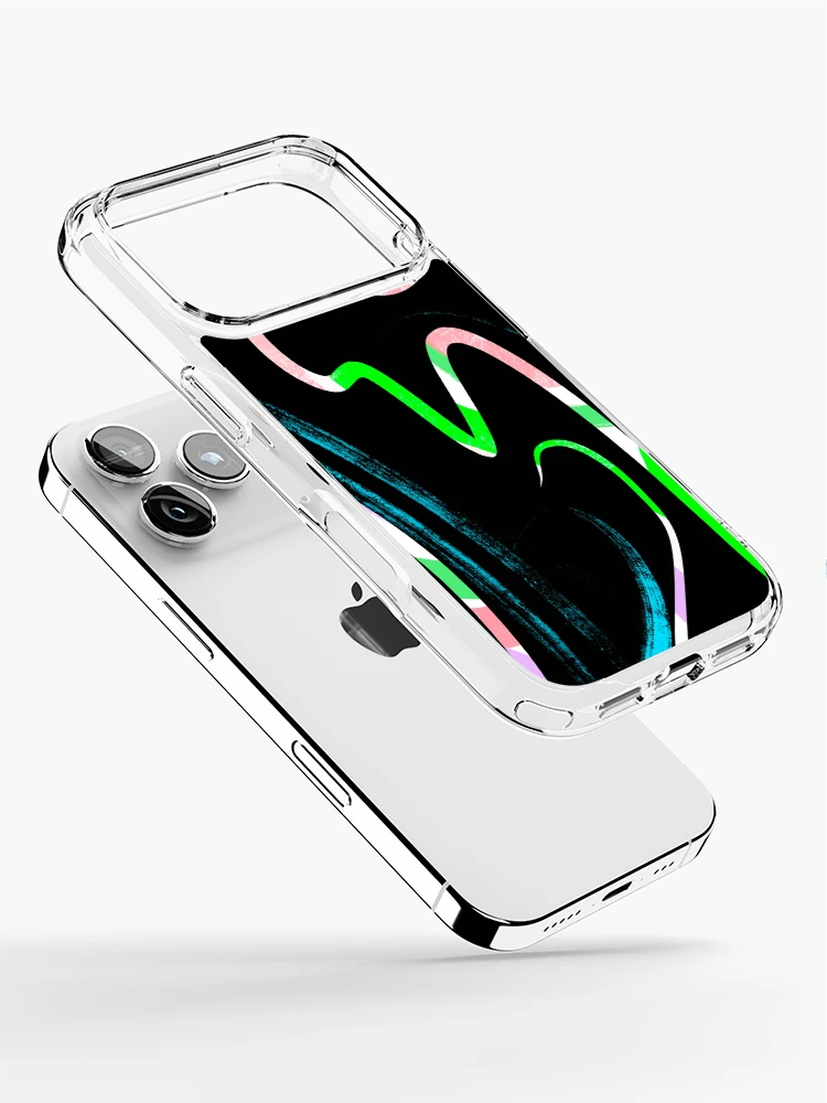 Thumbnail 2 of 5, iPhone Case, Rainbow tide 1, designed and sold by Roco47.