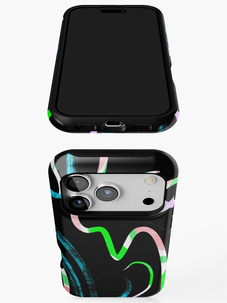 Thumbnail 3 of 4, iPhone Case, Rainbow tide 1, designed and sold by Roco47.