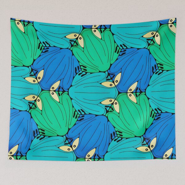 Item preview, Frogs II (Cool Cold Blues) designed and sold by stevepriest.