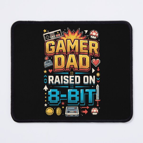 Item preview, Gamer Dad Raised On 8-Bit designed and sold by Gabriela Mihai.