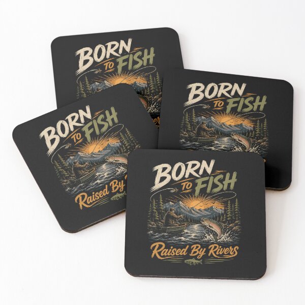 Item preview, Born To Fish Raised By Rivers Trout Fishing T-Shirt designed and sold by JIMBOEE.