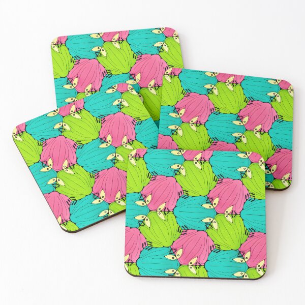 Item preview, Frogs II (Pink Teal Green) designed and sold by stevepriest.
