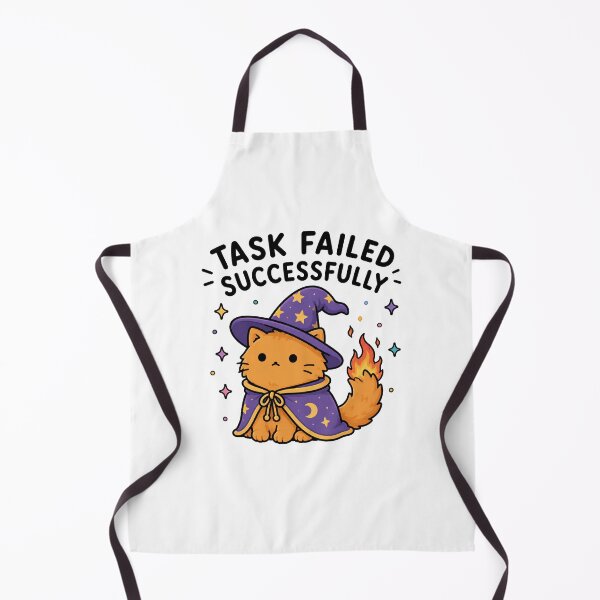 Item preview, Task Failed Successfully Wizard Cat designed and sold by MonkiFlipp.