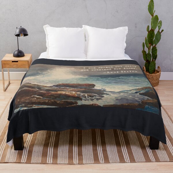Item preview, Anne Sexton quote: I was spread out daily and examined for flaws. designed and sold by artbleed.