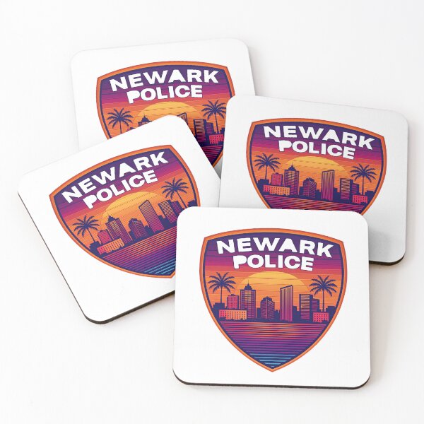 Item preview, Newark Police Retro Sunset T-Shirt, City Police Gift, Vintage Law Enforcement Graphic Tee designed and sold by pawsome purrfect.