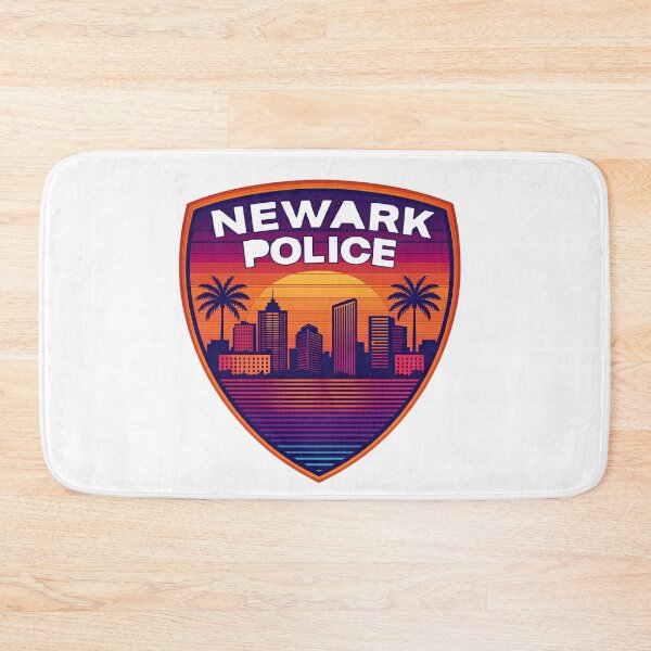 Item preview, Newark Police Retro Sunset T-Shirt, City Police Gift, Vintage Law Enforcement Graphic Tee designed and sold by pawsome purrfect.