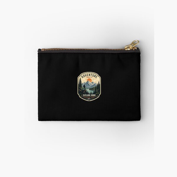 Item preview, Adventure Awaits Vintage National Park Retro Hiking Badge Sticker designed and sold by DESPOT07.