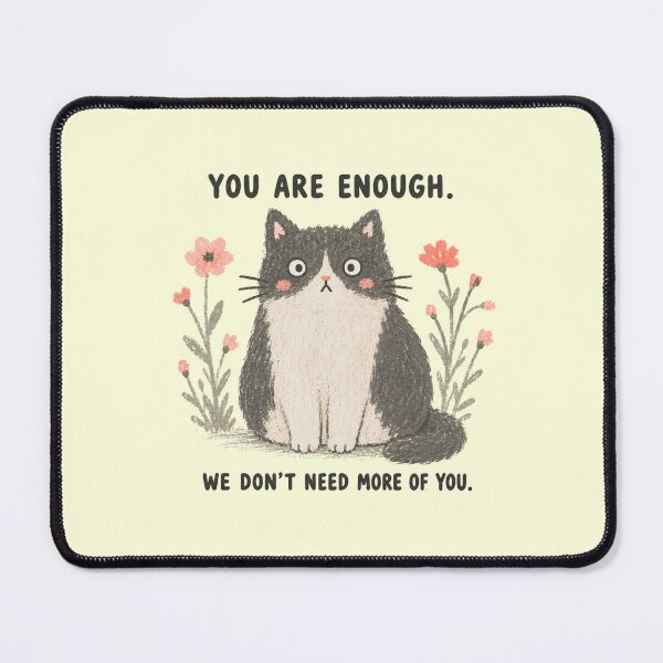 Item preview, Brutally Supportive Cat designed and sold by Wobble Studio.