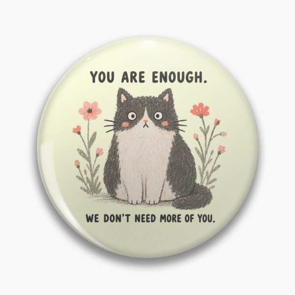 Item preview, Brutally Supportive Cat designed and sold by Wobble Studio.