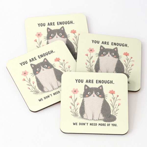 Item preview, Brutally Supportive Cat designed and sold by Wobble Studio.