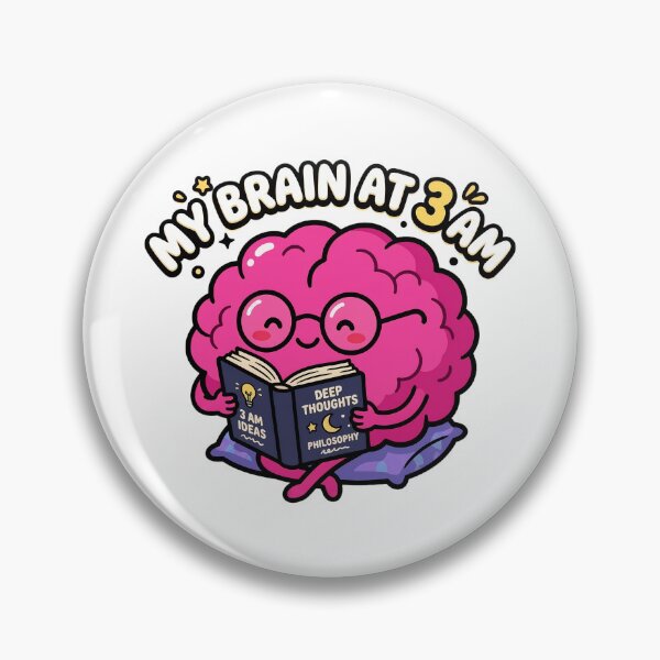 Item preview, My Brain at 3 AM Funny Overthinking designed and sold by InfiniteOrbit.